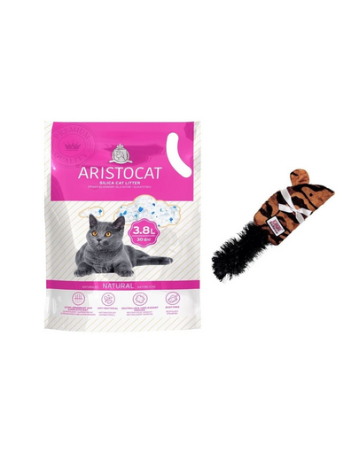 KONG Zestaw świąteczny Mysz pluszak dla kota + żwirek silikonowy 3,8 l