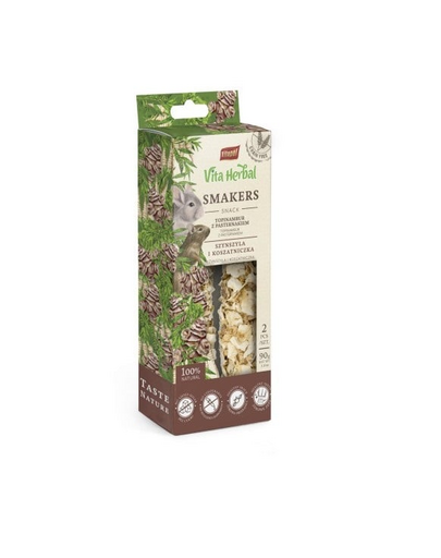 VITAPOL Smakers Recompensa veverite Degu si Chinchilla, cu pastarnac 90g