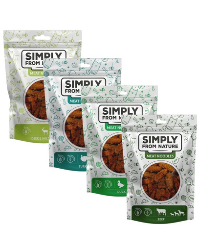 MPLY FROM NATURE Meat Noodles Mix recompense caini 4x80 g