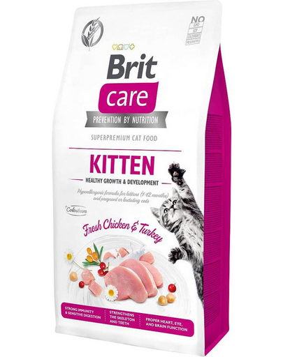BRIT Care Cat Grain-Free Kitten Growth &amp; Development hrana uscata pentru pui de pisica sau femele gestante 400 g