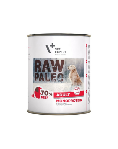RAW PALEO Adult beef 800 g mokra karma wołowina