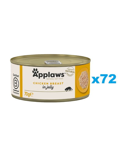 APPLAWS Cat Adult Chicken Breast in Jelly kurczak w galaretce 72x70g