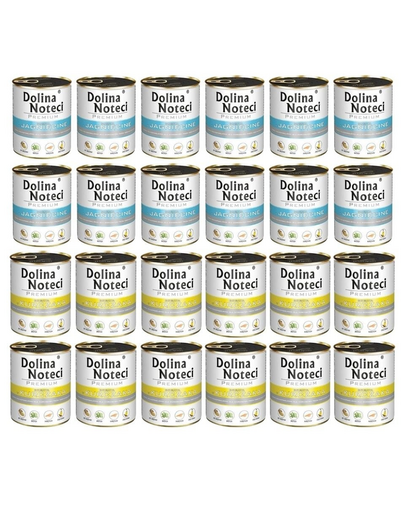 DOLINA NOTECI Mix pui și miel hrană pentru câini Premium 24x800g