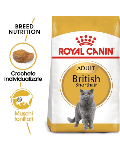 ROYAL CANIN British Shorthair Adult 2x2 kg hrană pisici British Shorthair, peste 12 luni
