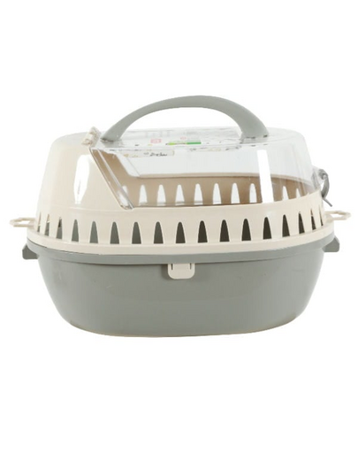 Transporter dla gryzoni średni beżowy/szary