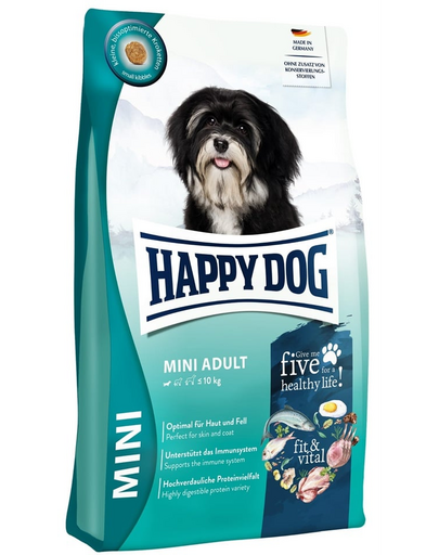 HAPPY DOG Fit & Vital Adult Mini 4 kg hrană uscată pentru câini talie mică