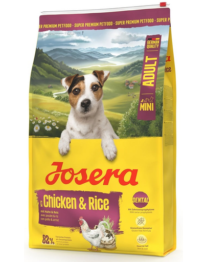 JOSERA Mini Adult Chicken and Rice 2x10kg hrană câine rasă mică