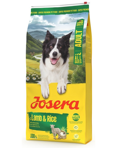 JOSERA Lamb and Rice Adult 2x12,5kg hrană cu miel monoproteică