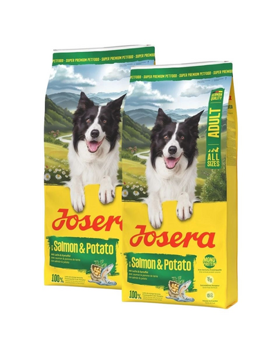 JOSERA Salmon and Potato Adult 2x12,5kg hrană fără cereale pentru câini cu digestie sensibilă