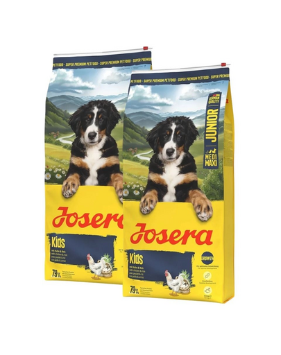 JOSERA Junior Kids 2x12,5kg hrană câini tineri de talie medie și mare