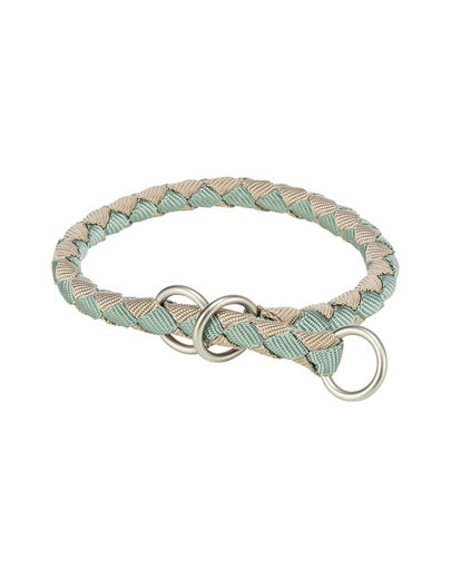 Zgardă câini pui reglabilă confort TRIXIE Cavo XS–S: 25–31 cm/o 12 mm salvie/nisip