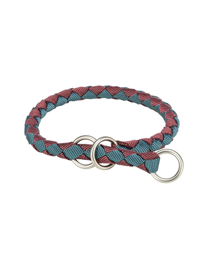 Zgardă câini mici textilă TRIXIE Cavo XS–S: 25–31 cm/o 12 mm bordó/petrol