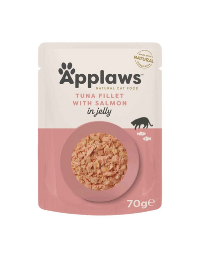 APPLAWS Cat Adult Pouch Tuna Fillet with Salmon in Jelly filet z tuńczyka z łososiem w galaretce 70 g