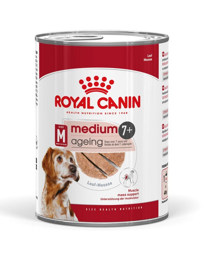 ROYAL CANIN Size Health Nutrition Medium Ageing Loaf 410g hrană tip pate pentru câini seniori de rase medii