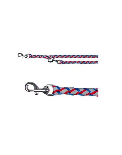 TRIXIE Lesă nailon 2 M / 12 mm albastru - roșu