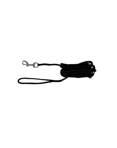 TRIXIE Lesă nailon 5 M / 5 mm negru