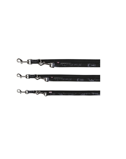 TRIXIE Lesă control m - L 2 M / 20 mm negru