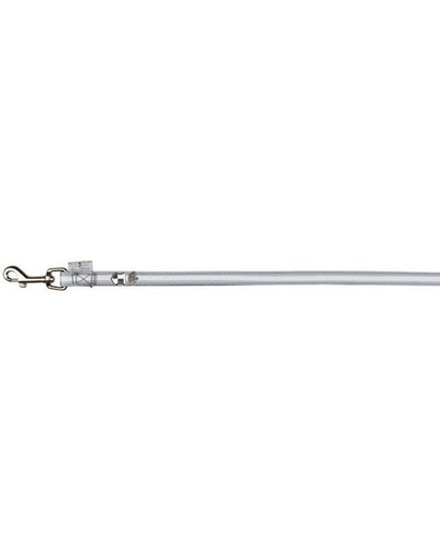 TRIXIE Lesă prince XS 1.20 M / 10 mm gray / alb