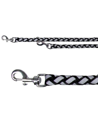 TRIXIE Lesă nailon 2 M / 12 mm argintiu