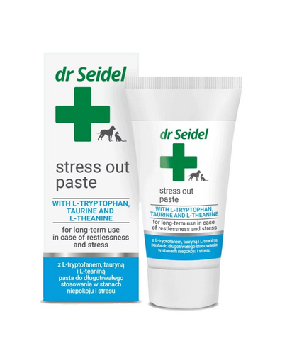 Pastă calmantă câini și pisici DR SEIDEL Stress Out 30 g reducere stres și anxietate