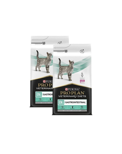 PURINA PRO PLAN Veterinary Diet Feline Gastrointestinal 10 kg (2x5 kg) hrană uscată dietetică pentru pisici cu sensibilitate gastrointestinală