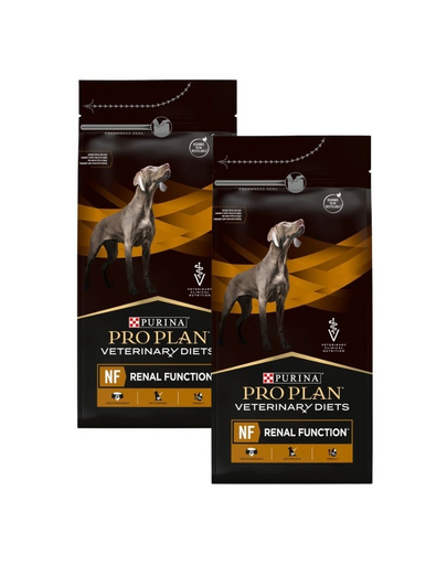 PURINA PRO PLAN Veterinary Diets Canine NF Renal Function 2x1,5 kg hrană uscată dietetică pentru câini cu afecțiuni renale