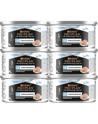 PURINA PRO PLAN Veterinary Diets Canine & Feline CN Convalescence 6x195 g hrană umedă dietetică pentru câini și pisici în perioada de recuperare