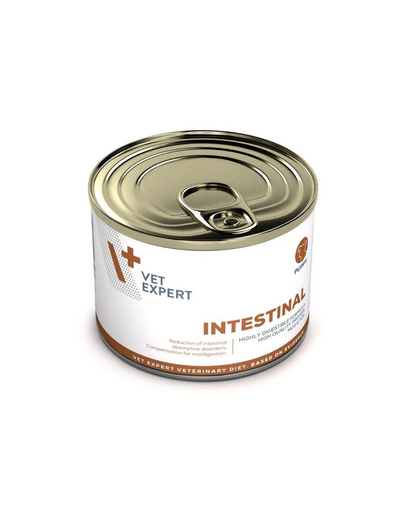 Hrană pentru căței cu tulburări digestive VET EXPERT Veterinary Diet Puppy Intestinal, 200 g cu pui și orez