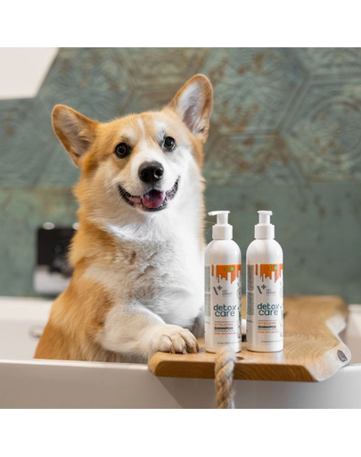 Șampon VET EXPERT pentru câini și pisici cu blană mată Detox Care Vitalizing 250 ml cu aloe vera