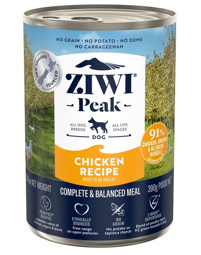 ZIWIPEAK Dog Chicken Hrana umeda pentru caini, cu pui 390 g