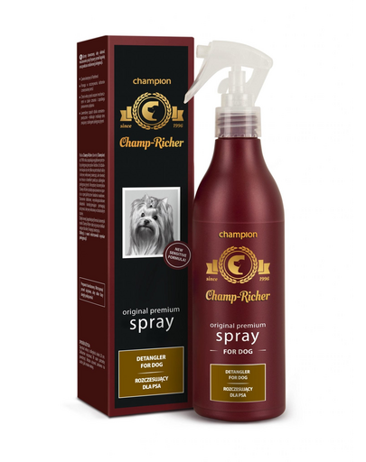 CHAMP-RICHER spray pentru descurcarea blănii câinilor, cu keratină și D-Panthenol, 250 ml