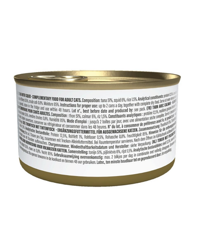 Hrană complementară pisici ton și calamar SCHESIR Complements în jeleu 70 g