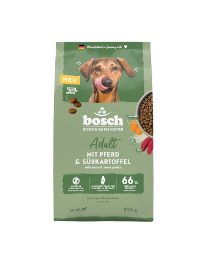BOSCH HPC Adult hrană câini adulți, cal și cartof dulce 800 g