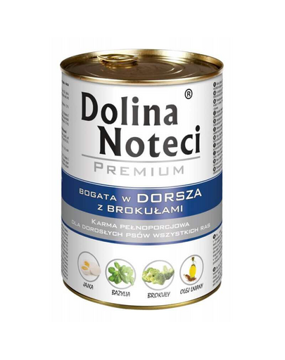 DOLINA NOTECI Premium set conserve câini 12x400g cod și broccoli