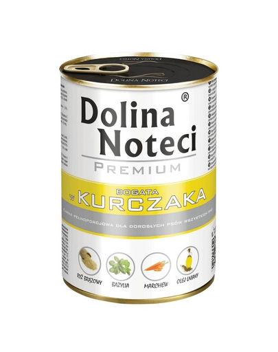 DOLINA NOTECI Premium bogat în pui conserve câini 12x400 g
