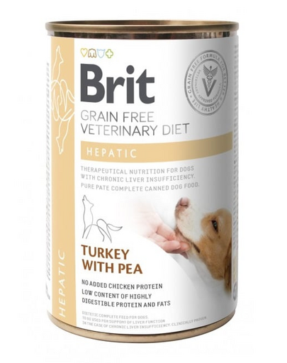 Veterinary Diet Hepatic Turkey&Pea 400 g
