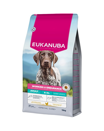 EUKANUBA Special Care Working & Endurance Adult 15 kg sucha karma dla aktywnych psów