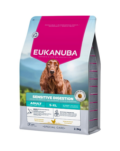 EUKANUBA Special Care Adult Dogs with Sensitive Digestion 2,3 kg karma dla dorosłych psów z wrażliwym układem pokarmowym