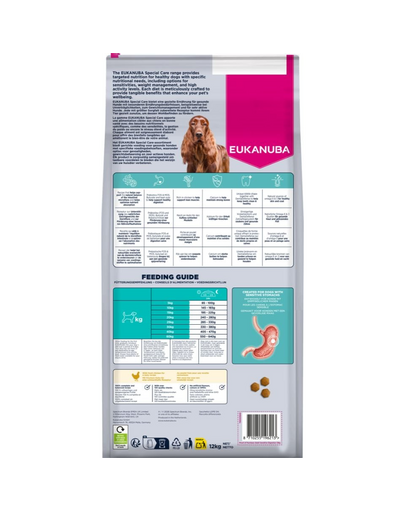 EUKANUBA Special Care Adult Dogs with Sensitive Digestion 12 kg karma dla dorosłych psów z wrażliwym układem pokarmowym