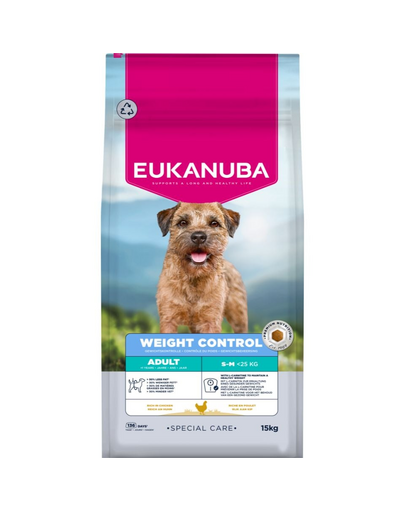 EUKANUBA Special Care Hrană uscată pentru câini adulți de talie mică și medie, pentru controlul greutății 2,3 kg