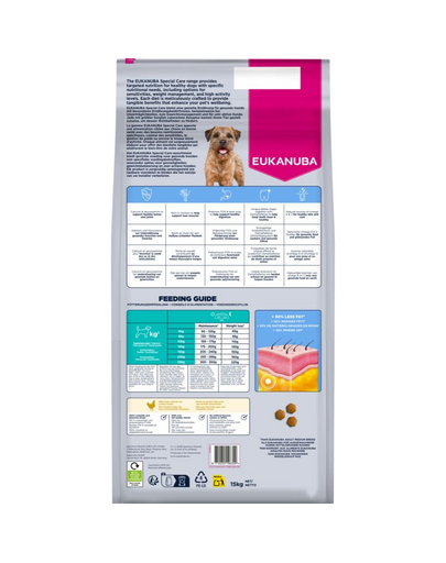 EUKANUBA Special Care Small & Medium Breed Adult Dogs Weight Control 12 kg sucha karma wspomagająca kontrolowanie wagi dla psów ras małych i średnich
