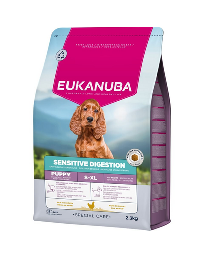 EUKANUBA Special Care Puppies with Sensitive Digestion 2,3 kg karma dla szczeniaków z wrażliwym układem pokarmowym