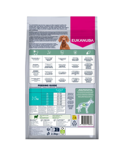 EUKANUBA Special Care Adult Mono-Protein Lamb 2,3 kg sucha karma dla dorosłych psów, bogata w świeżo mrożoną jagnięcinę