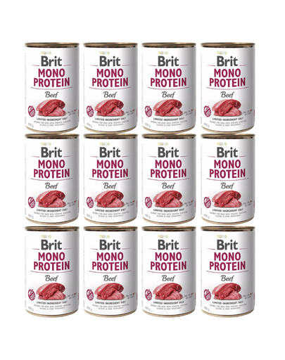 BRIT Mono Protein Beef 12x400 g monoproteinowa karma wołowina