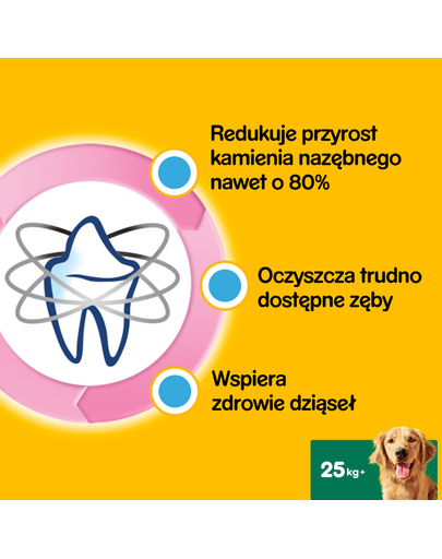 DentaStix (duże rasy) przysmak dentystyczny dla psów 7 szt. - 270g