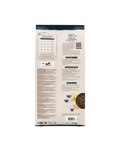 BOSCH HPC Soft Adult 12 kg hrană semi-umedă câini, păstrăv și cartof