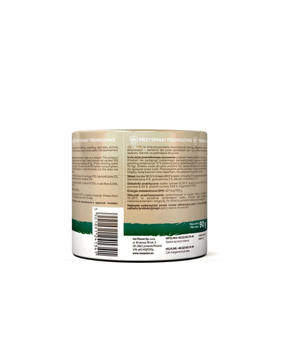 RAW PALEO Olympic Duck Mini recompensă hipoalergenică de antrenament pentru câini mici, cu rață 90 g