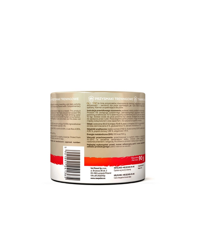 RAW PALEO Olympic Beef Mini recompensă hipoalergenică de antrenament pentru câini mici, cu vită 90 g