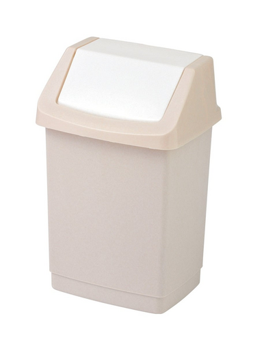 CURVER Click-It coș de gunoi cu capac 50 L, bej