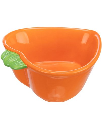 Miska ceramiczna dla gryzoni w kształcie marchewki 180 ml